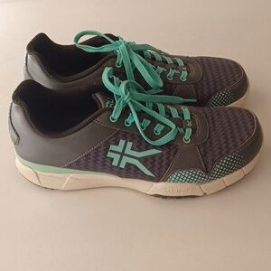KURU Quantum Mesh Sneakers Walking Shoes Gray Teal SZ 9 Orthopedic